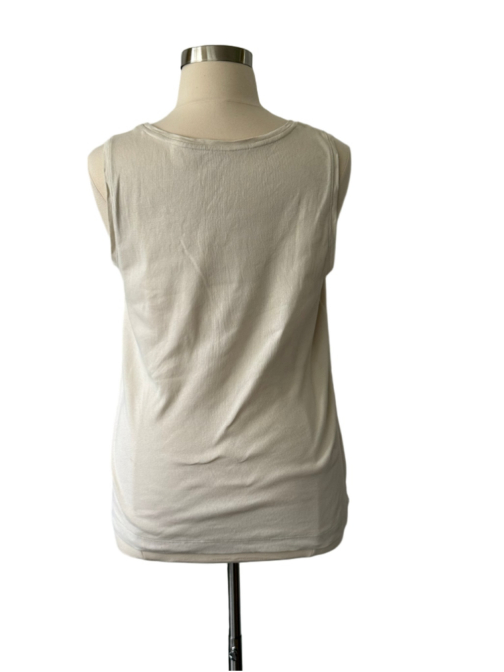 Chico's Tan Ribbed Tank Top Size 16 (Chico’s 3) - Picture 3 of 5